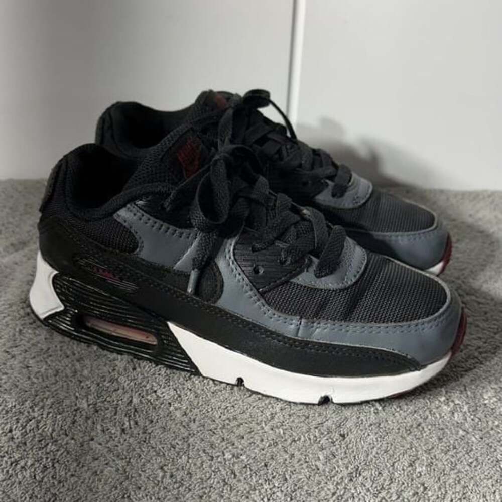 Little Kid's Nike Air Max 90 LTR Anthracite/Black-Team Red